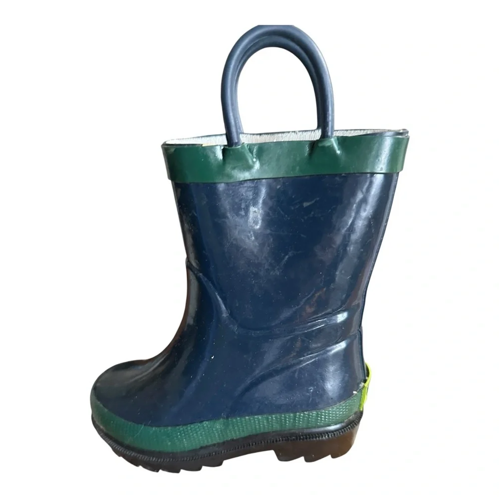 Youth Kids Western Chief Rubber Rain Boots Size 5/6Y – Navy & Green